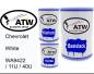 Preview: Chevrolet, White, WA9422 / 11U / 40U: 500ml Lackdose + 500ml Klarlack + 250ml Härter - Set, von ATW Autoteile West.